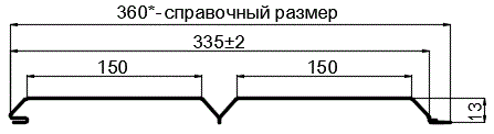 Фото: Софит перфор. Lбрус-XL-14х335 (ECOSTEEL_MA-01-Беленый Дуб-0.5) в Зеленограде