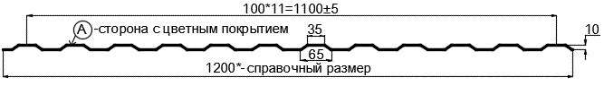 Фото: Профнастил МП10 х 1100 - A (ECOSTEEL_T-12-Золотой Орех-0.45) в Зеленограде