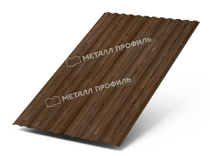 Фото: Профнастил МП10 х 1100 - B (ECOSTEEL_MA_Д-01-МореныйДуб-0.5) в Зеленограде