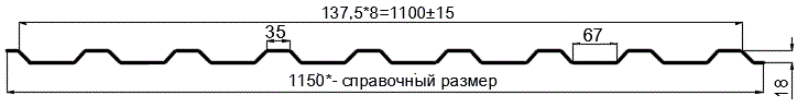 Фото: Профнастил оцинкованный МП20 х 1100 (ОЦ-01-БЦ-СТ) в Зеленограде