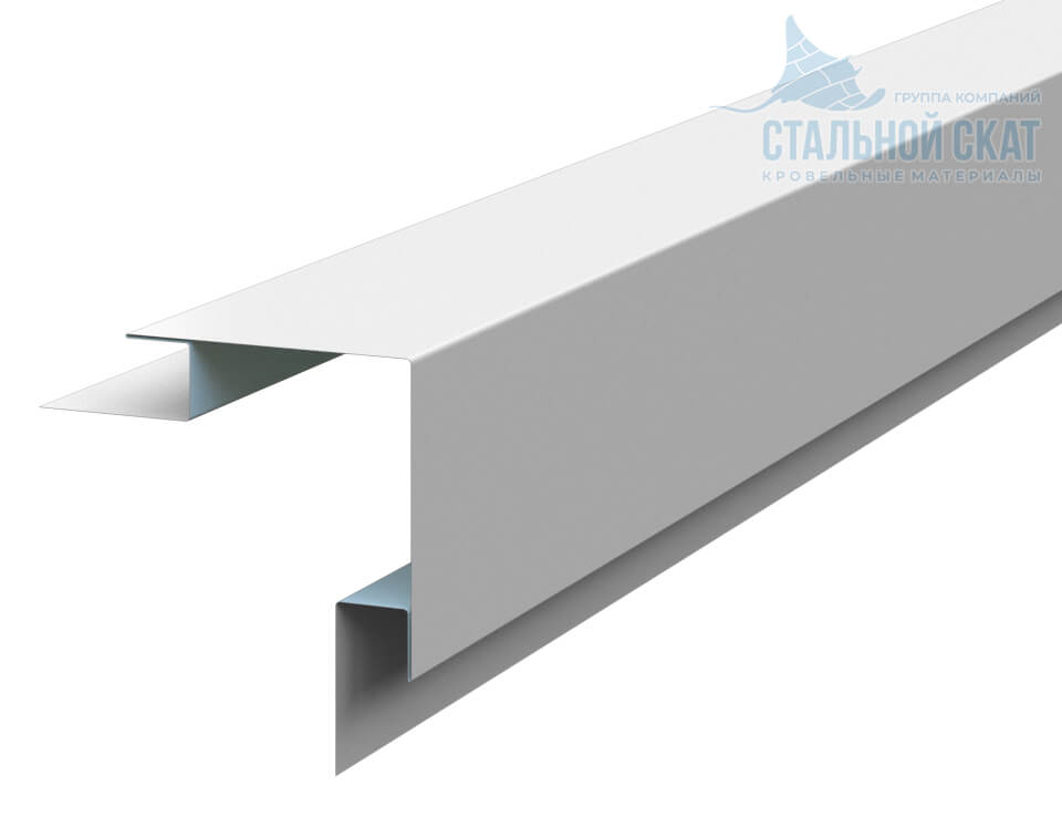 Планка угла наружного сложного 75х75х3000 (ПЭ-01-9010-0.45) в Зеленограде