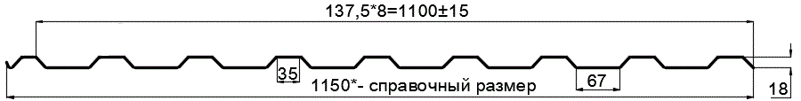 Фото: Профнастил оцинкованный МП20 х 1100 - R (ОЦ-01-БЦ-0.45) в Зеленограде