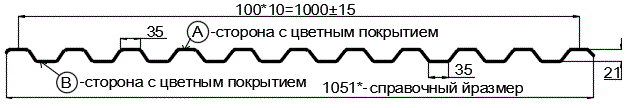 Фото: Профнастил С21 х 1000 - B (ECOSTEEL_MA_Д-12-Античный Дуб-0.45) в Зеленограде