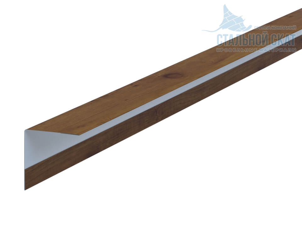 Фото: Планка угла наружного 30х30х3000 (ECOSTEEL_T-12-Дуб-0.45) в Зеленограде