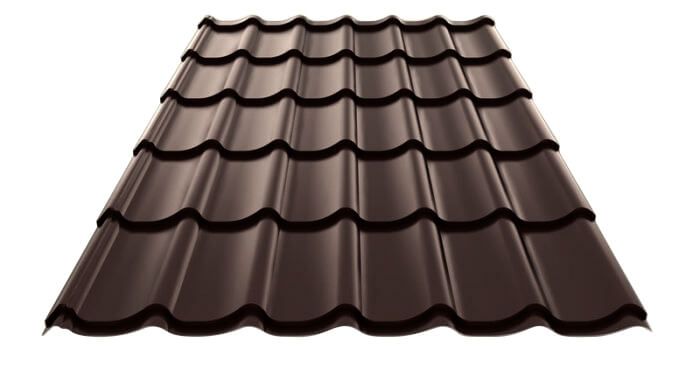 Металлочерепица МП Ламонтерра-XL (VALORI-20-Brown-0.5)