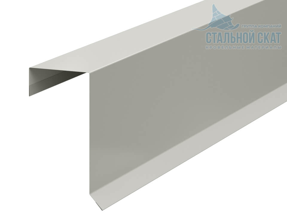 Планка торцевая кровельная FASTCLICK 65х130х2000 NormanMP (ПЭ-01-9002-0.5)