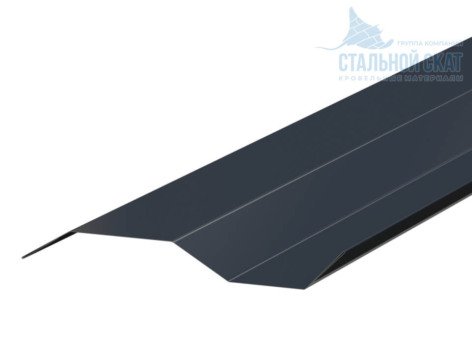 Планка примыкания в накладку 77х2000 (VALORI-20-Grey-0.5)