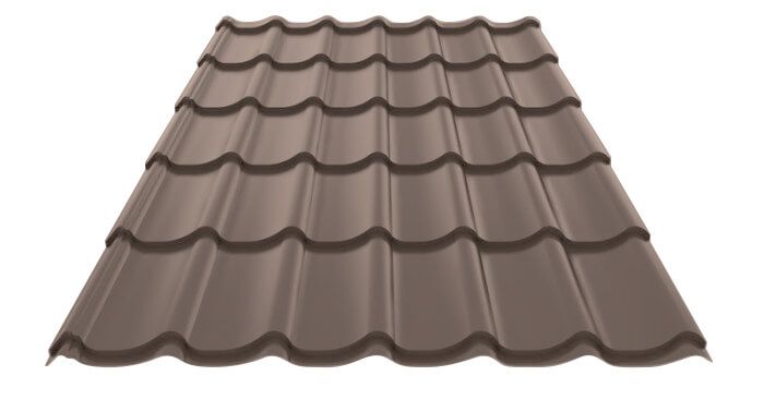Металлочерепица МП Ламонтерра-XL (VALORI-20-OxiBеige-0.5)