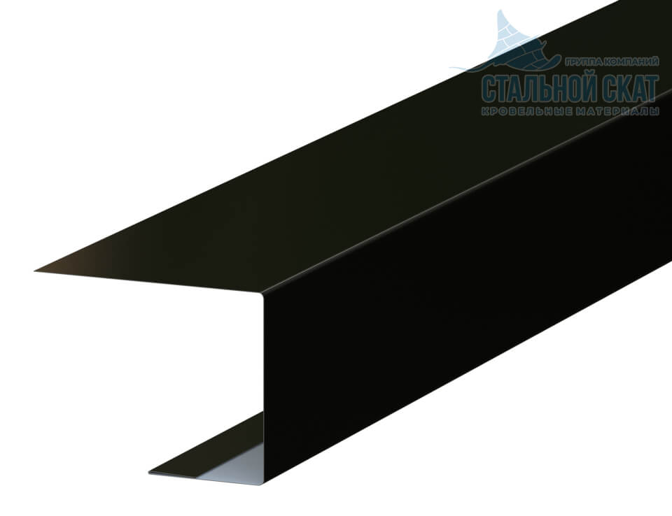 Планка завершающая FASTCLICK 50х38х3000 (VikingMP E-20-9005-0.5)