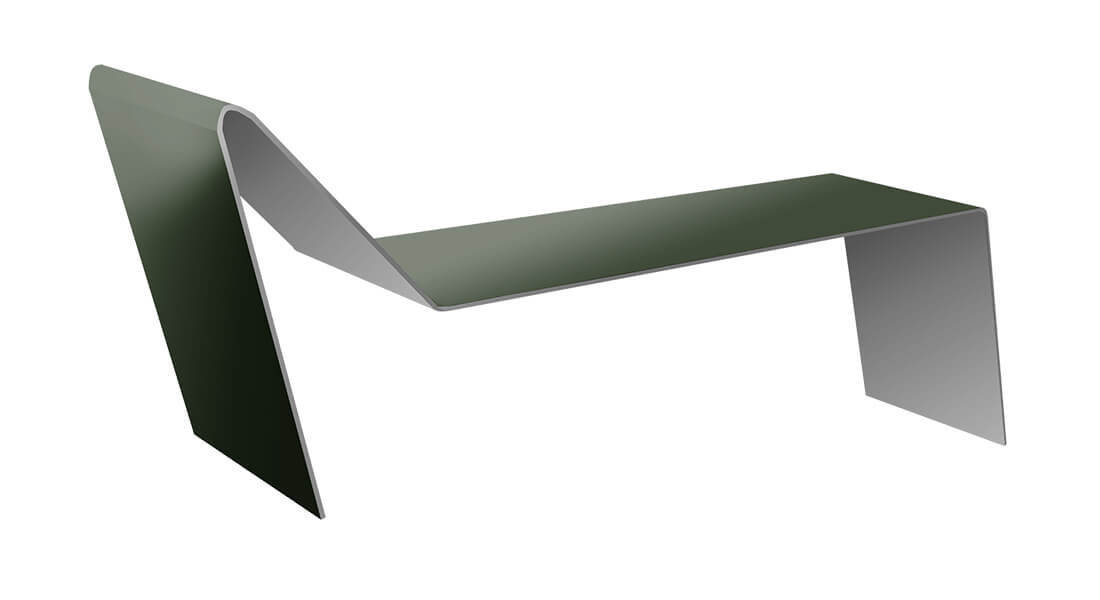 Планка примыкания для мягкой кровли 0,5 Satin Matt TX RAL 6020 хромовая зелень (2м)
