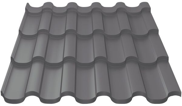 Металлочерепица МП Монтекристо-S (VALORI-20-Grey-0.5)